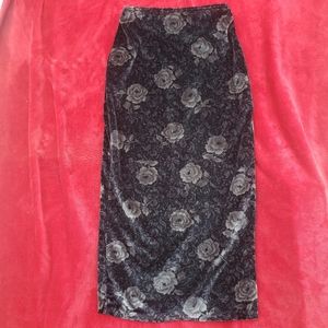 Tracy Evans Velour Skirt